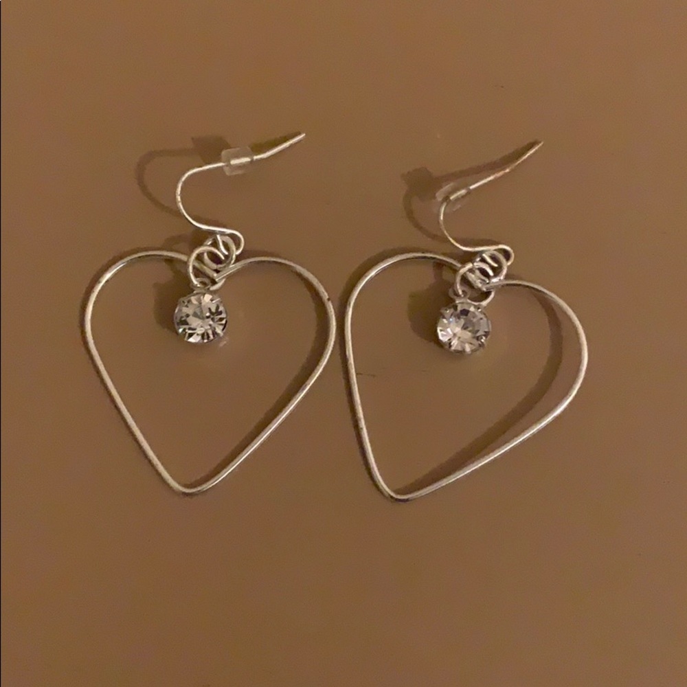 Heart Crystal Earrings